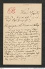Nachlass Franz Steindachner, Brief von K. Brühl an Franz Steindachner (28.12.1983), Inv.Nr. 60.03, Seite 1
